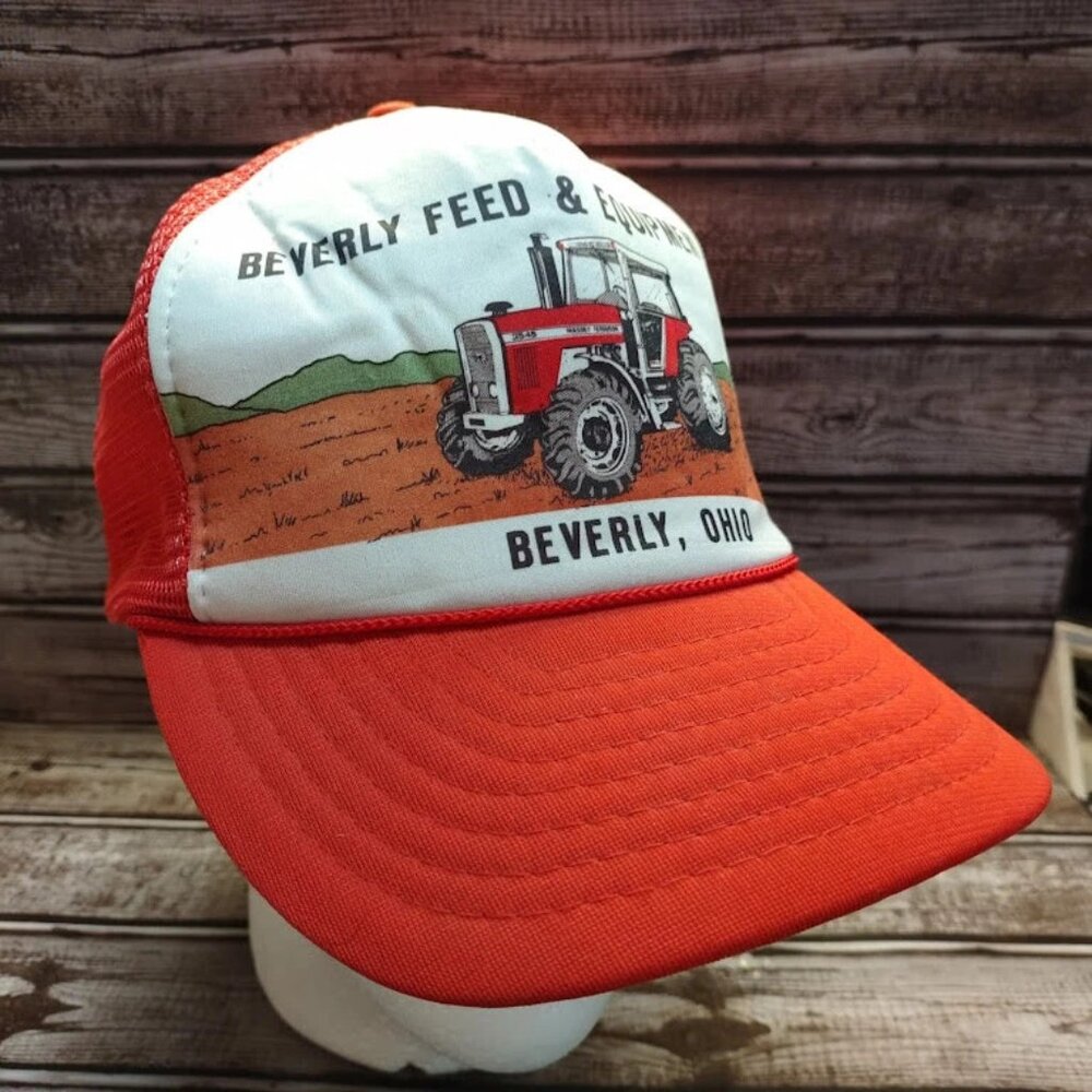 Farming Massey Ferguson Trucker Hat Snapback Mesh back USA